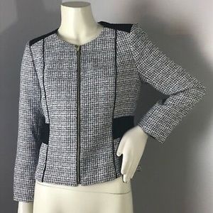Calvin klein Black and White Blazer. Almost New